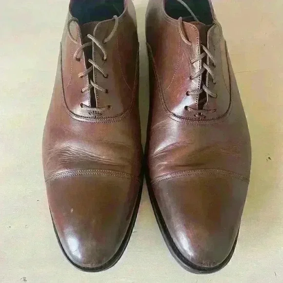 To Boot New York Mens 11 Luxury Leather Wingtip Oxford Shoes Made in Italy - Picture 7 of 9